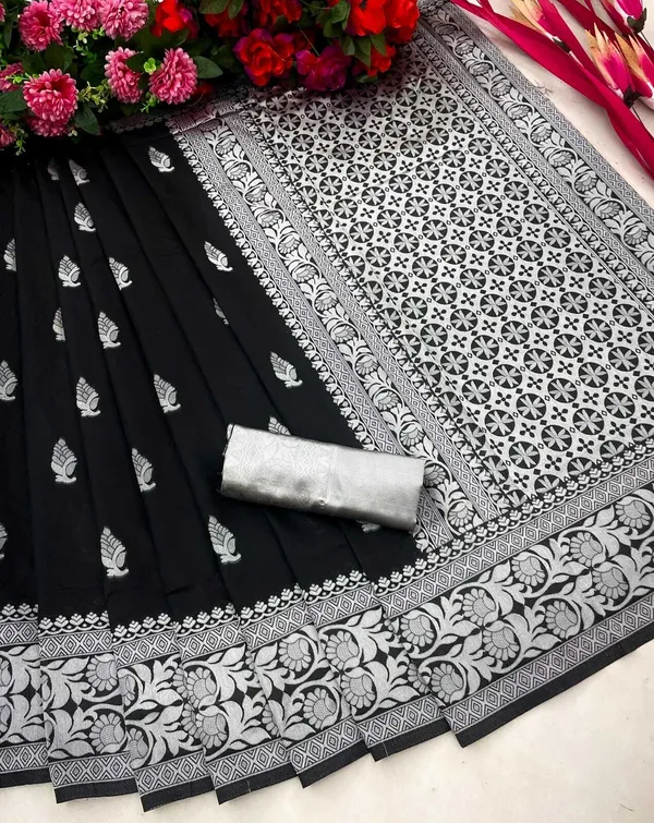 Black_Woven_Banarasi_Jacquard_Saree